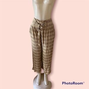 NWOT Etiquette High Waisted Boho Flare Pants Size M
